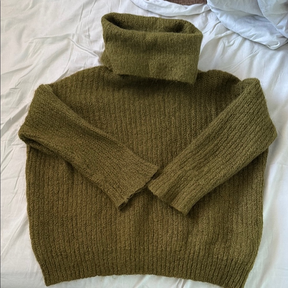 COS Olive Knit Sweater